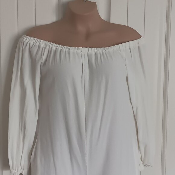 Shein White  XL Off-Shoulder Jumpsuit - Picture 2 of 5